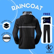 [MY] Canel & Co Premium Raincoat Rainsuit Baju Hujan Motorcycle Bike Bicycle Rain PVC Jacket Jaket J