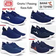 Ando Man Navy MEN'S SNEAKERS - MEN'S SNEAKERS - MEN'S SPORT SPORTS SHOES - CASUAL SHOES - MEN'S FITN