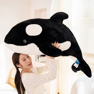 Soft Whale Plush Pillow Cute Whale Stuffed Toy Fluffy Stuffed Toy Soft Comfort Home Bedroom