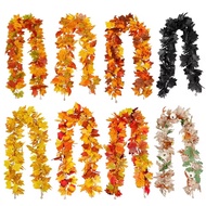 Halloween Simulated Maple Leaf Vine  Fall Leave Hanging Garland Garland Plants Foliage String