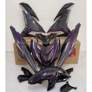 Yamaha Y15 Y15zr V1 V2  Mx king 2022 vietnam design purple grey line cover set  free emblem(×4)