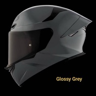 KYT TT-REVO Plain GRL Grey Helmet Fullface Helmet