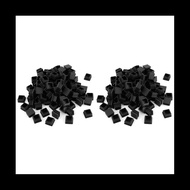 [PIA Store] Selected400Pcs 1 Inch Square Tube End Cap Plastic Plugs Tube End Caps Post Pipe Cap Cove
