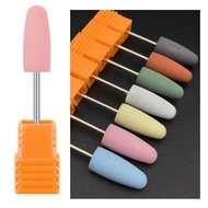 ⚔1Pcs Nail Drill Bits Rubber Silicone Milling Cutter Files Burr Buffer for Electric Machine Nail ✚K