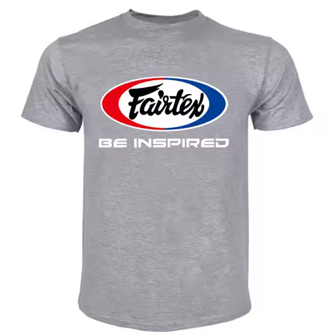 New Fairtex Kickboxing Muay Thai T shirt S-2XL sporting goods equipment apparel male brand teeshirt 