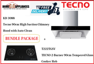 TECNO HOOD AND HOB FOR BUNDLE PACKAGE ( KD 3088 &amp; T 222TGSV ) / FREE EXPRESS DELIVERY