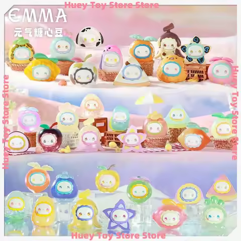 Original EMMA Sweet Heart Beans Series Blind Box - Mini Particles Car Decor Cute Blind Bag Figurine