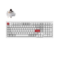 Keychron Q5 Max QMK/VIA Wireless Mechanical Keyboard 96% Compact Design - Elegant White/Black