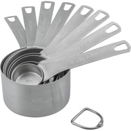 Measuring Cups Set, 18/8 Stainless Steel Measuring Cups for Kitchen and Baking Measure Cups Set of 8