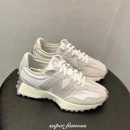 New Balance Noritake X New Balance 327 Men's Women's Gray White NB327 Name Suit MS327 Casual Sports 