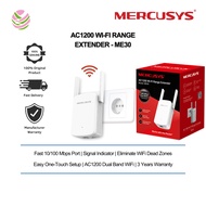 Mercusys ME30 AC1200 Dual Band AC1200 Wi-Fi Range Extender with Acess Point Mode