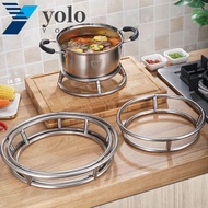 YOLO Wok Rack Round High Quality Diameter 23/26/29cm For Pot Gas Stove Fry Pan Double Anti-scald Holder