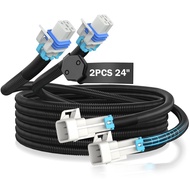 2PCS 24" O2 Sensor Extension Harness - 4 Pin Square Plug o2 Sensor Extender for GM LS1 LS2 LS6 Engin
