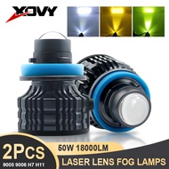 50W H7 Laser Lens H11 Led Headlight Bulb H8 H9 9005 HB3 9006 HB4 2500K 3000K 6000K Turbo Fog Light f