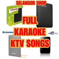 EXTERNAL HARD DISK DRIVE KOLEKSI LAGU VIDEO KARAOKE KTV 2TB / 1TB / 500GB