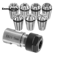 7Pcs ER11 1-7mm Spring Collets with ER11A 5mm Motor Shaft Holder Extension Rod