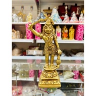 Madurai veeran / ayya / Karuppasamy / karuppar statue / idol / brass solid 0.4 kg