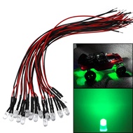 15PCS HIRCQOO RC Car 3MM & 5MM Pre Wired Led Light Emitting Diodes 12V Mini Single Led Bulbs Compati