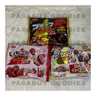 JAPAN Famous Thunder Chocolate: Chocolate, Strawberry, Almond Chocolate