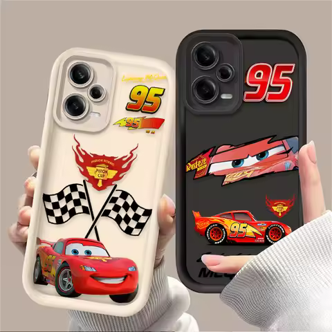 Cartoon Lightning McQueen Case for Xiaomi Redmi A5 A4 A3 A3X A2 A1 Plus 13X Redmi K80 Ultra K70 K70E