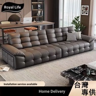 Wandering Life Italian Lawrence Genuine Leather Sofa Soft Bag Solid Wood Sofa Living Room Multiplaye