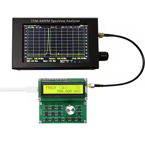 DC 4.5V-5.5V 35MHz-4400MHz RF Signal Generator Adf4351 Signal Source Module SMA Standard Interface I