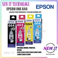 ORIGINAL EPSON T664 664 BLACK CYAN MAGENTA YELLOW Series for Printer L220 / L210 / L360 T664 6641