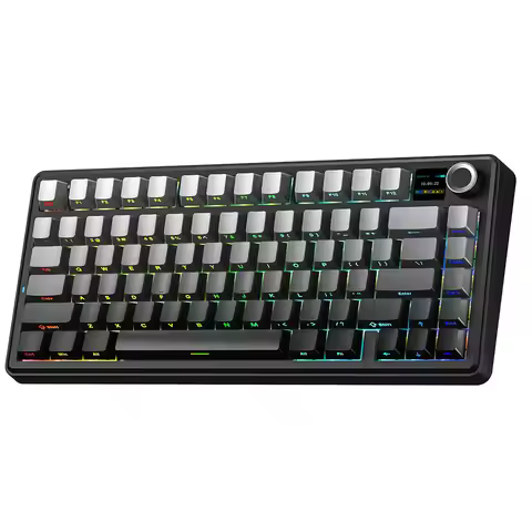 AULA F75 MAX Gaming Mechanical Keyboard 75% Wired/Bluetooth/2.4G Hot-Swap RGB E-sports Keyboard with