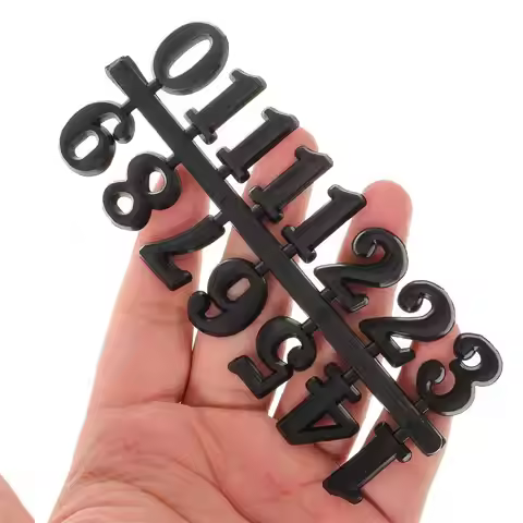5 Sets Clock Arabic Numbers Clock Replacement Numbers Plastic Arabic Clocks Repair Parts Roman Numer