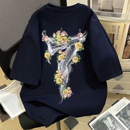 Hundred Letters Women's Summer Fashion Pure Cotton Floral Print Shirt | KRH9