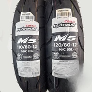 Package Stylo Motorcycle Tire Unit Ring 12 110/80 120/80 Corsa M5 Platinum Tubeless