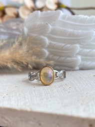 Cincin Opal (Perak S925) Opal Ring (S925 Silver) 欧泊戒指 (S925银)