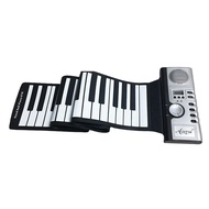 Aiersi 49 61 88 Dual Keys Silicone Soft Roll Up MIDI Electronic Organ Flexible Digital Piano Electric Keyboard Musical Gifts