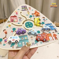 Vehicle themed busy board toystore Fudaer set busybox for children