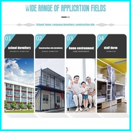 Dormitory Bed Loft Bed Frame Double Deck Bed Iron Frame Bed Meta Steel Tube Bed Multi-functional Be