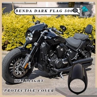 Customized For Benda dark flag 500 BD 500 bd500 HeiQi500 Motorcycle Round ABS Plastic Screen Headlig
