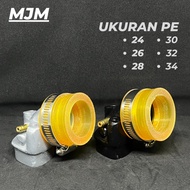 Mio Black and Silver intake Manifold Mio Sporty teflon pe 24 26 28 30 32 34 q