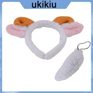 UKI Sheep Costume Accessories Set-Sheep Ears Headband Tail Sheep Fancy Dress Props