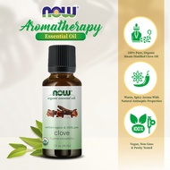 NOW Essential Oils, Organic Clove Oil, Balancing, Steam Distilled, 100% Pure, Vegan, (30 ml)