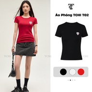 TCHI Women's Babytee T-Shirt High Quality Genuine Basic Slim Form Cool Elastic Material T01
