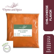[POUCH] Chili Cheese Flavor Powder 25 50 100G (Fries/Wings Flavoring Powder) Seasoning