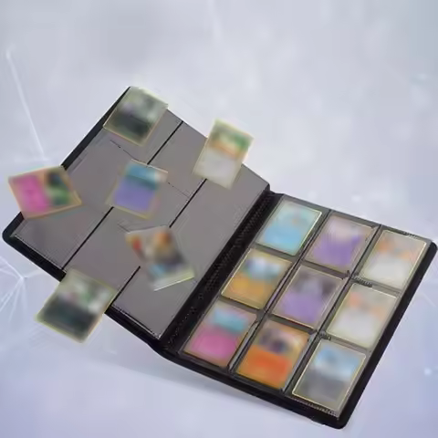 Collectible Card Binder Album 160/360/480 Card Holder 4/9/12 Grids Card Binder Album Large-capacity 