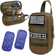 Insulin Cooler Travel Case Expandable Diabetic Medication Insulated Organizer with 2 x 180g Ice Pack