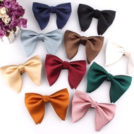 {EDDLYT} Bowtie แต่งงานสำหรับเจ้าบ่าว Oversize Bow Tie สำหรับผู้ชายผู้หญิง Big Bow Knot ผู้ใหญ่ Solid Bow Ties Cravats เจ้าบ่าว Rust Brown Bowties