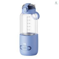 Portable Water Warmer for Baby Formula 250ml Capacity 37-55℃ Adjustable Temperature Wireless Instant Water Warmer Electric Kettle for Car Travel Outdoor USB Fast Charging