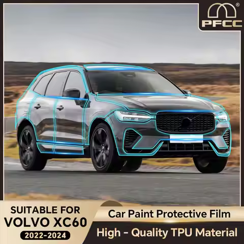PFCC Paint Protection Film for Volvo XC60 Inscription R Design 2022-2024 Pre Cut Clear Kit Bra PPF T