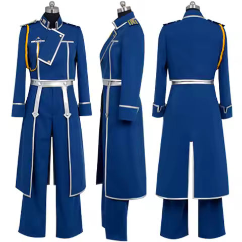Lieutenant Colonel Maes Hughes Cosplay Costume Anime FA Amestrian State Military Uniform Outfit H008