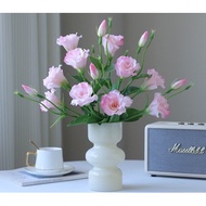 3 & 4 Heads Grandi Premium Lisianthus Eustoma Artificial Flower Hand Bouquet Wedding Flower Bouquet 