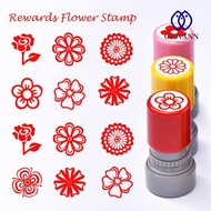 GIOVANNI Rewards Flower Stamp, Students Rewards DIY Drawing Toy Star Grading Stamp, Cute Positive Re