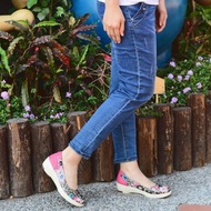 MIT 【輕量舒適女鞋-粉灰】極輕 均壓鞋墊 止滑鞋底 久走久站